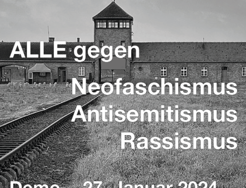 Aufruf zur Demonstration gegen Neofaschismus, Rassismus und Antisemitismus